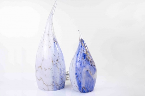 Glazen Lamp Casper Blue Marble
